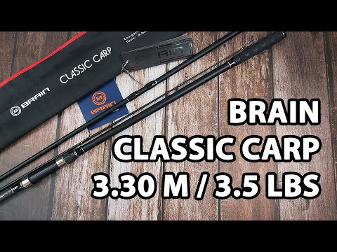 Коропове вудилище Brain Classic Carp 3.30 м / 3.5 lbs / 3 секції — компактне для ближніх дистанцій