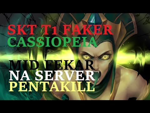 SKT T1 Faker Cassiopeia Pentakill [Faker NA Solo Queue] "mid fekar"