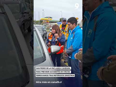 San Pedro de la Paz lanza campaña para prevenir accidentes en cruces ferroviarios tras reiterados si