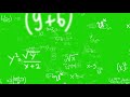 4K Math Background Greenscreen Effect Chromakey