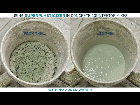 The best superplasticizer for any concrete countertop mix - Integrity UltraFlow