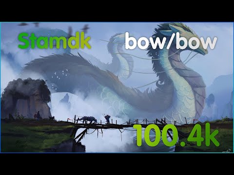 Stamina Dragonknight bow/bow (test on 21m; 100.4k) ESO Flames of Ambition