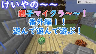 けいやの「親子マイクラ」番外編part1　遊ぶ！