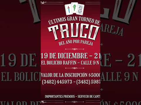 Viernes 19/12/25. 21 hs. Avellaneda, Prov. de Santa Fe. #locosxeltruco #truco #trucoargentino