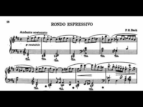 Rondo Espressivo - C.P.E. Bach Piano Solo, Keyboard Sonata In B Minor, H.245