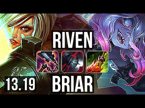 RIVEN vs BRIAR (TOP) | 16/1/6, 6 solo kills, Legendary, 600+ games | NA Grandmaster | 13.19