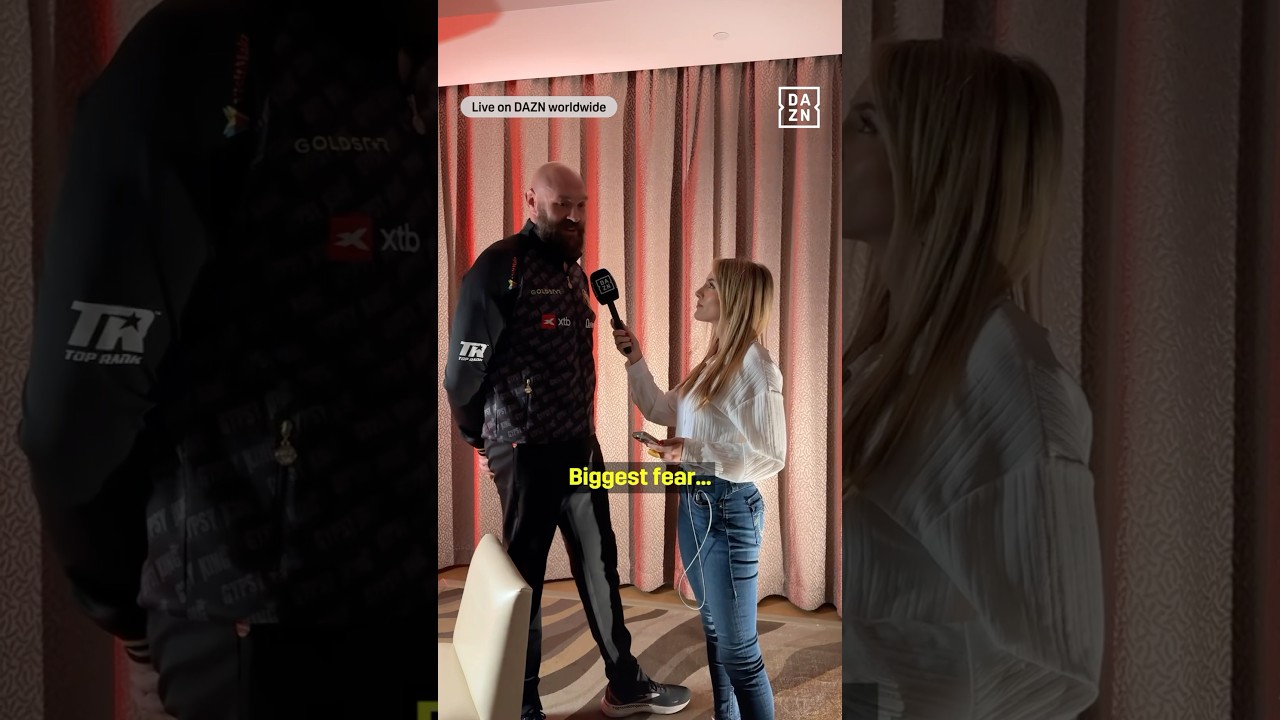 𝐎𝐍𝐄 𝐖𝐎𝐑𝐃 𝐎𝐍𝐋𝐘 with Tyson Fury 👑 #shorts