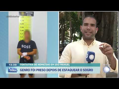 Tentativa de homicídio em São Manuel: genro foi preso depois de esfaquear o sogro