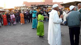 preview picture of video 'Djemaa El Fna market square, Marrakech Morocco'