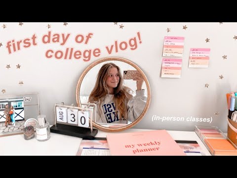 first day of college vlog 2021!  *senior year*