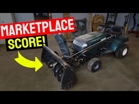 Mounting A Used Snowblower Attachment To A Craftsman 917 Series Lawn Tractor