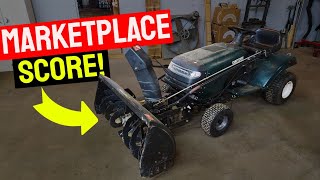Mounting A Used Snowblower Attachment To A Craftsman 917 Series Lawn Tractor