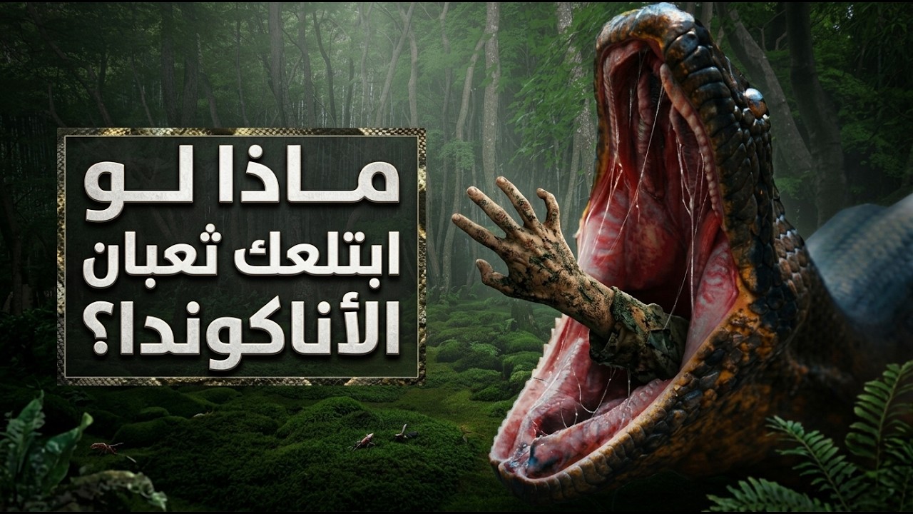 ماذا لو ابتلعك ثعبان أناكوندا أو فرس النهر !!