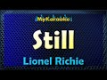 Still - KARAOKE in the style of LIONEL RICHIE