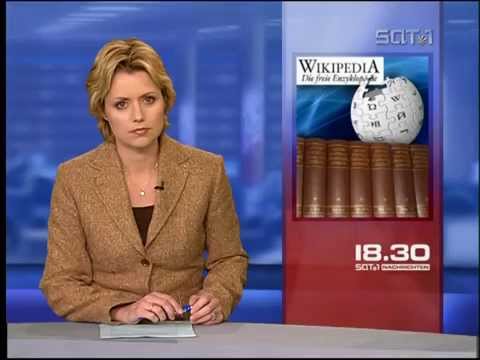 German TV SAT1 introducing Wikipedia March 5th, 2004