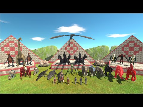 EVERY BOSS WITH 2× MINI BOSS TOURNAMENT - Animal Revolt Battle Simulator ARBS