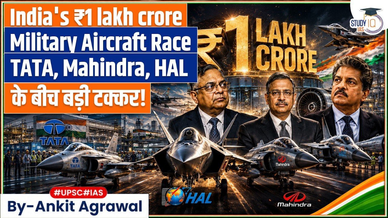 TATA Vs Mahindra Vs HAL: India To Buy 60 Military Aircraft | Ankit Agrawal Study IQ
