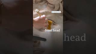 Michelangelo&#39;s David gets his routine dusting from head to toe #shorts #michelangelo