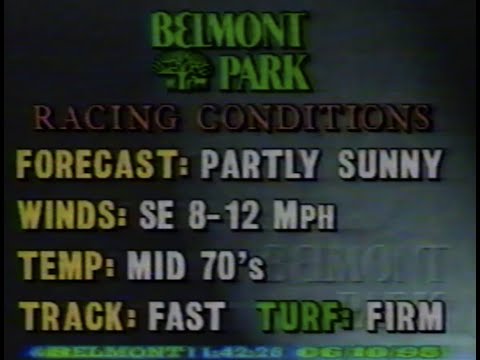 Belmont Park Horse Racing New York Live TV Capture Tape Rip June 6/7/1995 - 6/11/1995 (VHS)