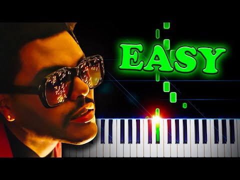 The Weeknd Blinding Lights Easy Piano Tutorial Sheet Music Boss