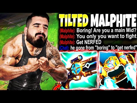 This Diamond Malphite got TILTED by my Aggressive Cho'GOD Top Lane 💀🔥