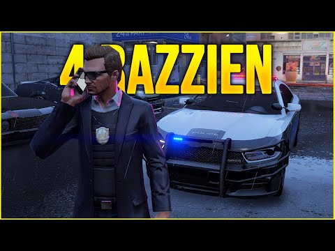 GTA ROLEPLAY #524👮Vier Razzien des SAPD gleichzeitig ● LuckyV.de