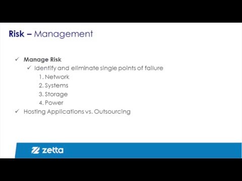 Disaster Recovery Planning Video Step 3: Risk Management