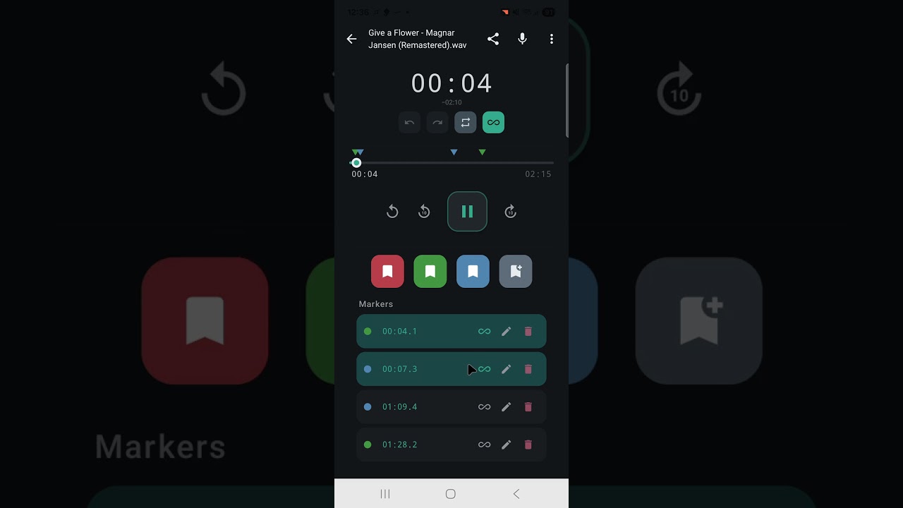 AudioMark — Loop & Markers