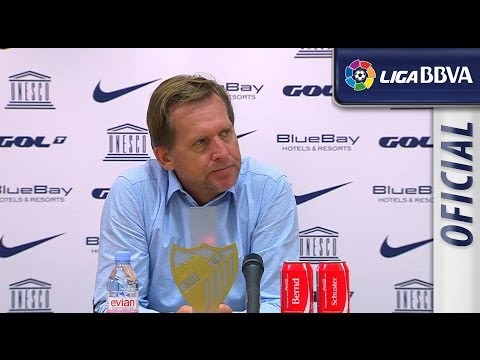 Rueda de Prensa de Bernd Schuster tras el Málaga CF (0-5) Celta de Vigo - HD