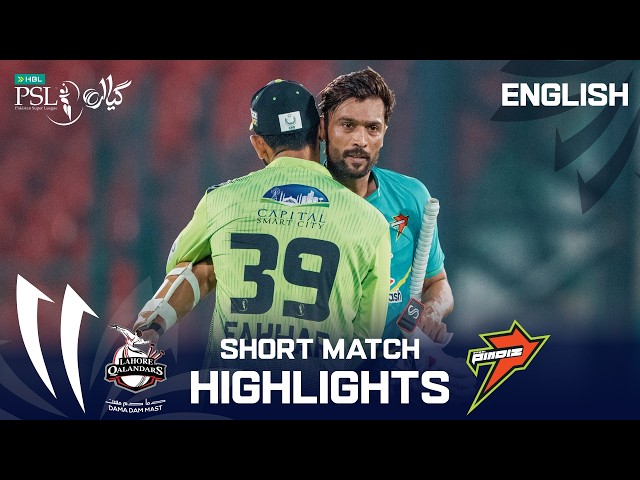 Short Match Highlights | Lahore Qalandars vs Rawalpindiz | English | Match 27 | HBL PSL 11 | MZB1K