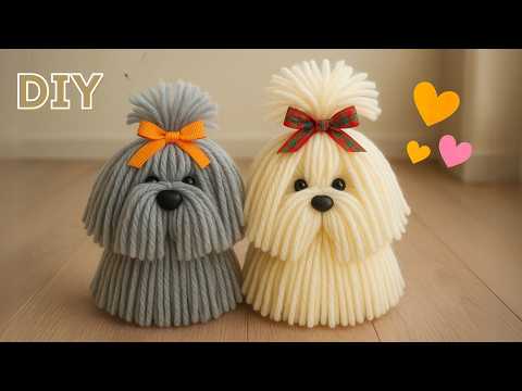 DIY: How to make wool PUPPIES STEP by STEP | fun CRAFTS