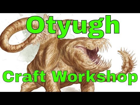 Making a Cheap D&D Miniature: Otyugh Workshop (Monster), part 1