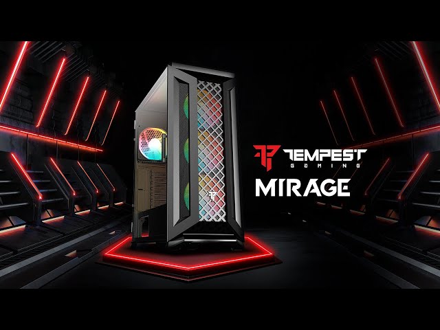 Torre Tempest Mirage RGB Mesh ATX nera video