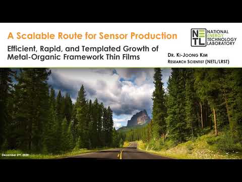Metal Organic Framework by Ki-Joong Kim, National Energy Technology Laboratory (NETL)/BATTELLE