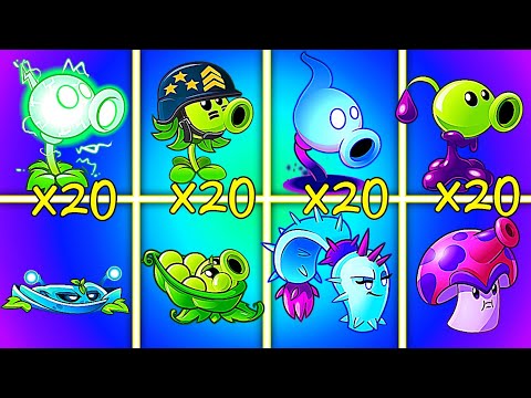 20 Best Plants Peashooter_Pult_Vine - Which Plants Will Win? - PvZ2 Plants vs Plants