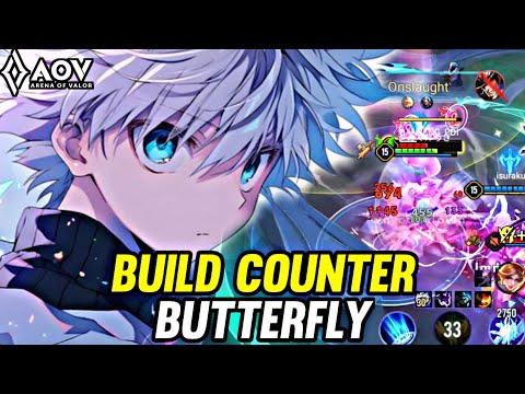 AOV : NAKROTH GAMEPLAY | BUILD COUNTER BUTTERFLY - ARENA OF VALOR LIÊNQUÂNMOBILE ROV