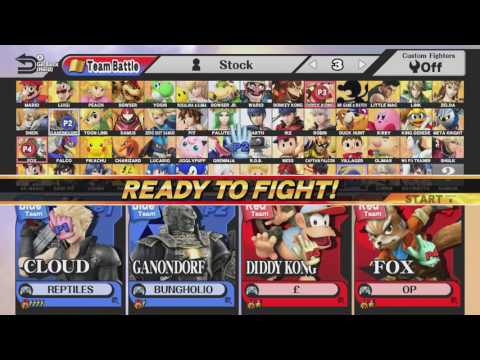 Smash Valley IV Wii U Doubles - Logic + Tension (Red) vs Bungholio + Reptiles (Blue) - Loser's Semis