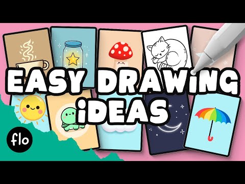 10 QUICK and EASY THINGS to DRAW when you are bored - Easy Procreate Drawing Ideas