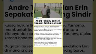 Pisah Baik-baik! Andre Taulany dan Erin Bakal Bercerai, Sepakat Tak Akan Saling Serang Diprosesnya