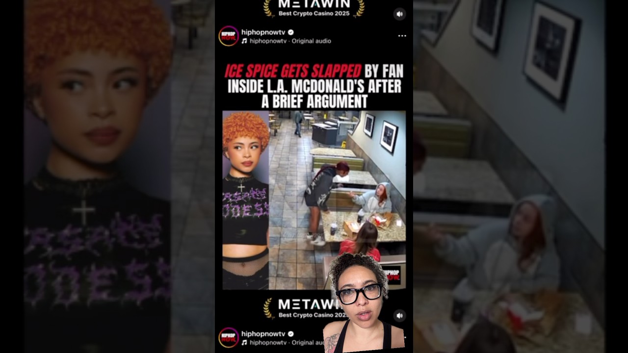 Ice Spice got paws put on her but she held it down 🤣