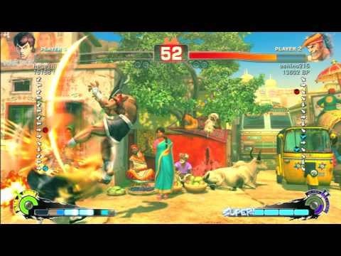 SSF4 Rank Match  hageshii jeng (FE)  vs  oshino215 (AD)