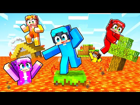 Lav TSUNAMİSİ Tarafından Hapsedildik! - Minecraft