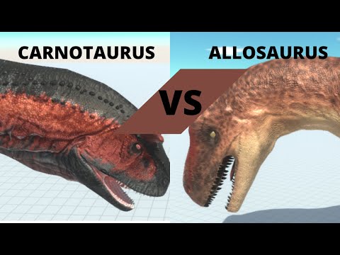 Carnotaurus VS Allotaurus _ animal revolt battle simulator