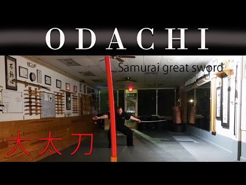 Cutting with an Odachi Great Sword