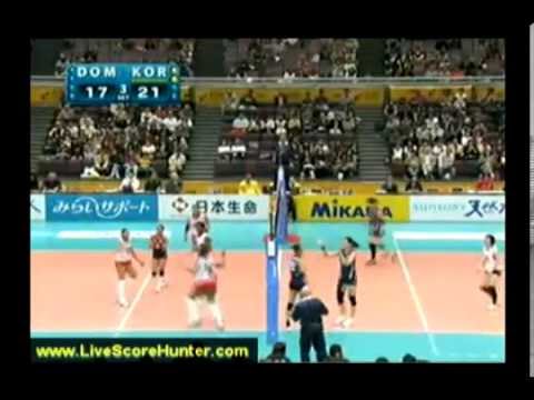 2010 Women's World Championship - First Round - Pool D - KOR x dom