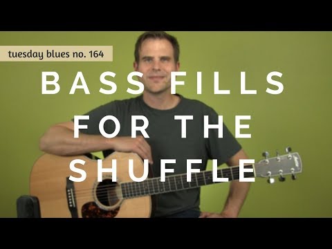 How to Play 3 Bass Fills to a Funky Blues Shuffle | Tuesday Blues #164