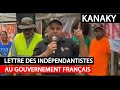 Nouvelle-Calédonie : Lettre des indépendantistes au Gouvernement Français