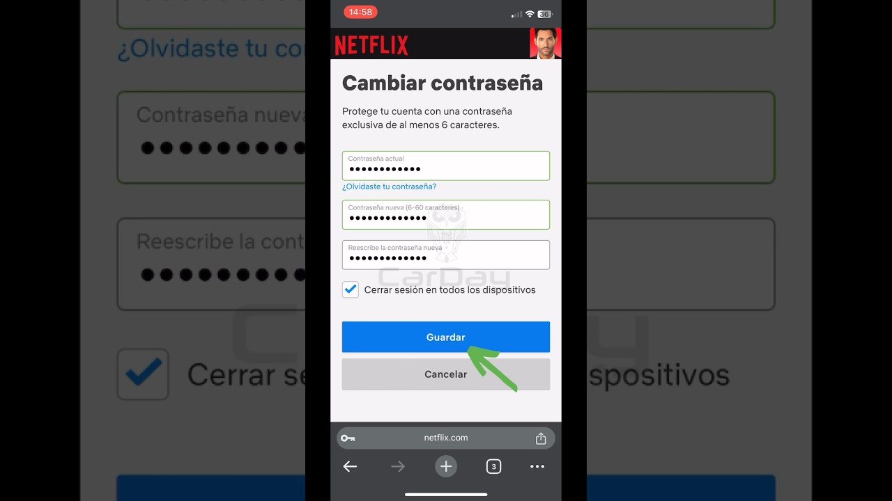 ¿Cómo cambiar la contraseña de Netflix con el nuev menú? | #CarDay 🦉