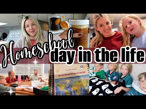Cozy Day in the Life | Homeschooling 4 Kids + Mom Life at Home