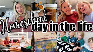 Cozy Day in the Life | Homeschooling 4 Kids + Mom Life at Home